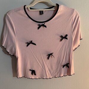 Pink crop top